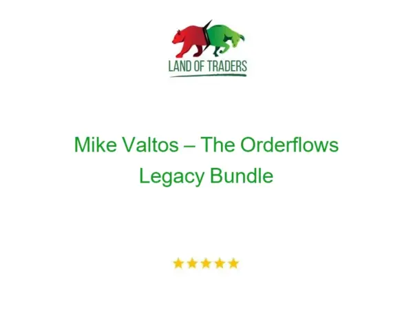 Mike Valtos – The Orderflows Legacy Bundle