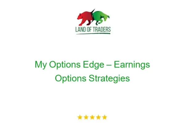 My Options Edge – Earnings Options Strategies