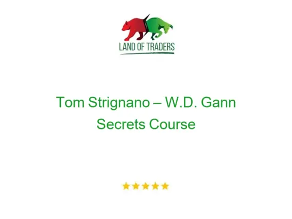 Tom Strignano – W.D. Gann Secrets Course
